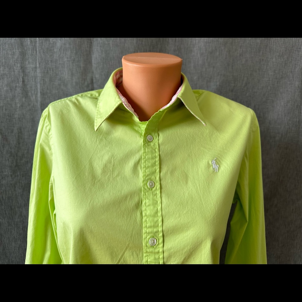 RALPH LAUREN BUTTON FRONT SHIRT-EXCELLENT-12